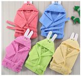 High Quality Cotton Hooded Baby / Children / Kids Bathrobes