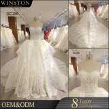 2017 New Satin Ball Gown Wedding Dress with Strapless