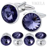 VAGULA Men Jewelry Collar Studs Cuff Links Accessories