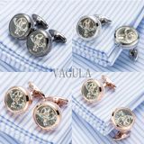 Hotsale Tourbillon Cufflinks Watch Movement Cuff Links Lawyer Gift Gemelos 509