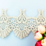 High Quality New Design Stock Wholesale 8.5cm Width Jacquard Fabric Embroidery Chemical Fabric Lace Trim for Garments & Home Textiles & Curtains (BS0001)