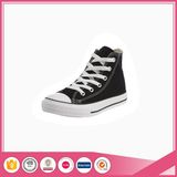 High Top Black Men Vulcanized Canvas Shoes