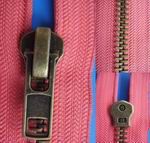 Fashion Brass Zipper