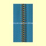 5# Metal Blue Open-End Zipper