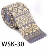 Men's Fashionable 100% Polyester Knitted Necktie (WSK-30)