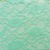 Green Stretch African Crochet Fabric Lace (NF1006)