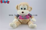 CE Approved Super Soft Stuffed Monkey Animals with Pink T-Shirt Bos1162