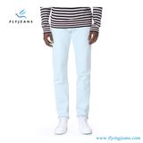 Hot Sale 100% Cotton Denim Men Tapered Jeans with Well-Rinsed Light Wash (Pants E. P. 4130)