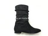 Popular Comfort Flat Women Boots with Sexy Lady Studs