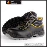 Action Leather Middle Cut Safety Shoe with PU/PU Outsole (SN5453)