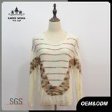 Women Wool Striped Fashion Pullover Sweater