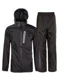 Customize Adult Polyester Nylon Rain Suit with Reflective Strips