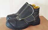 No Lace Mens Leather Welding Boots Made in China