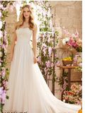 2015 Latest Lace A-Line Bridal Wedding Dresses (WD5801)