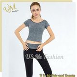 High Quality Workout Clothes Fitness Yoga Wear Womens Fitness T Shirt