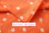 2015 Newest Design Polk DOT Printed Polyester Chiffon Fabric for Ladies Blouse