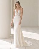 Lace and Chiffon Mermaid Bridal Gown Wedding Dress