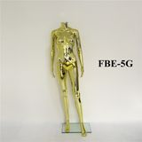 Chrome Golden Plastic Female Mannequin