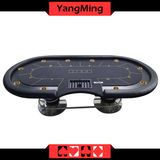 Casino Texas Poker Disc Oval Feet Value Benefits Texas Poker Table with 10 Player Customize Gambling (YM-TB018)