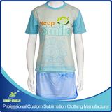 Custom Made Sublimation Girl's Lacrosse Sports Suit with Jersey and Boarder Skirt