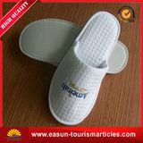 Hotel Comfortable Closed Toe Printing Logo Waffle Slipper