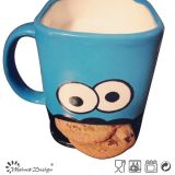 14oz Biscuit Mug with Face Design