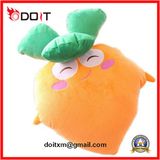 Cartoon Orange Carrot Plush Sofa Car Cushion with Embodiery