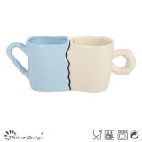 Colorful Glazing Sweet Couple Mug