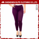 Yoga Clothing Women Workout Fitness Leggings in Burgundy (ELTFLI-51)