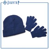 Wholesale Blue Winter Hat and Glove Combine