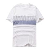 Men's Casual Shirts Latest New Model Rib Shirts Two Tone T-Shirt Design