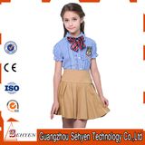 British Style Summer School Uniforms in Public Schools of 100%Cotton