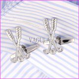 Silver Plated Funny Golf Set Cufflink Lovely Men's Shirt Cuff Link