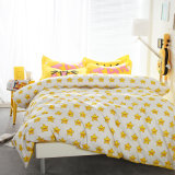 200tc 100% Cotton Printed Bedroom Set Home Textile