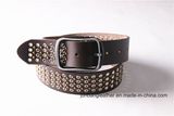 High Quality Man Jeans Leather Rivet Belt Stud Belt-Jbe1626