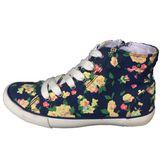 Flower Canvas Wholesale Factory Casual Canvas Shoe with Rubber Sole