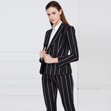 Ladies Wool Ployester Elegant Business Women Skirt Suit Blouse