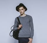 100%Cashmere Winter Round Neck Knit Men Sweater