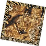 Lady Fashion Printed Square Silk Scarf (HC-049)