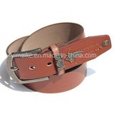 China New Design Men Leather Pin Buckle Embossed Leather Belt