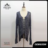 Women Special Design Water-Drop Neckline Sweater