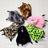 Claw Shape Stuffed Plush Slippers Wholesale