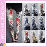 2016 Spring Large Size National Wind Printing Flowers Leggings