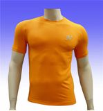 Plain Spandex/Polyester Sportswear Gym T-Shirt for Men