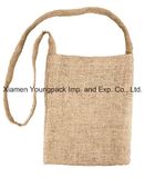 Promotional Satchel Natural Jute Burlap Shoulder Messenger Bags