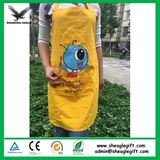 Promotional Christmas Yellow Cotton Canvas Apron Customized for BBQ Cooking