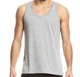 Heather Gray Bamboo Men't Tank Tops