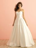 2016 Satin Bridal Ball Gown with Pocket Wedding Dress