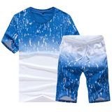 Chinese Style Fashion Clothing Sets Two Tone T-Shirt for Men's