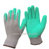 Cotton Gloves Latex Dipped Garden Gloves Safety Work Glove